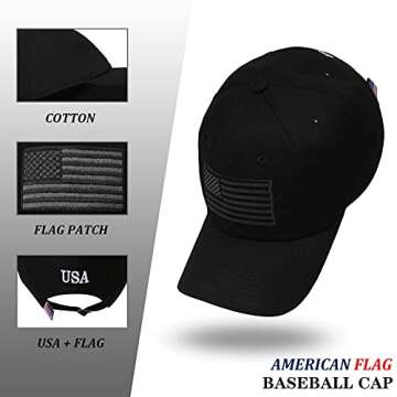 USA Flag Baseball Cap for Unisex Outdoor Fun