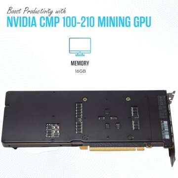 CMP100-210 16GB Nvidia Graphics Card with Cable Adapter Included (Renewed)