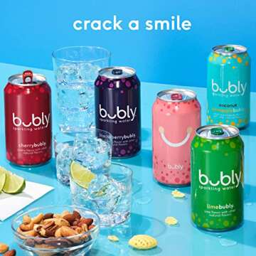 Bubly Triple Berry Sparkling Water Variety Pack - 90 Cans of Delight