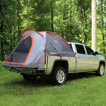 Rightline Gear Full-Size Standard Truck 2 Person Bed Tent for Camping & Hiking, 6.5 Feet