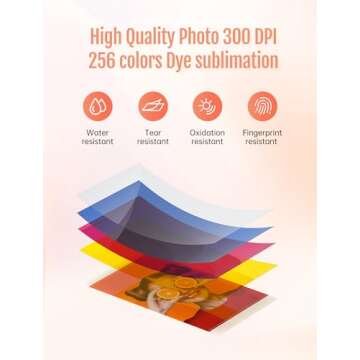 HPRT Photo Printer 4x6,+20 Sheets&1ribbon,Wi-Fi Wireless Instant Picture Printer for iPhone, Android, Smartphone, Thermal Dye-Sublimation Printer,AR Video Printing,Portable Photo Printers for Home Use