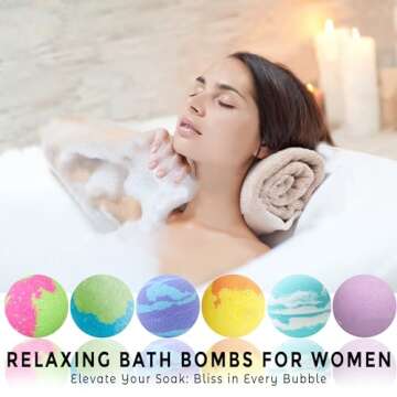 Bath Bombs for Women Gift Set - 24 Natural and Organic Bath Bombs with Essential Oils & Moisturizing Shea Butter-Graduation, Birthday Gifts for Women, Teen Girls, Kids, Selfcare Gifts Bridesmaid Gift