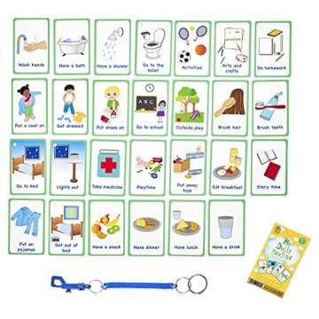 My Daily Routine Cards 27 Flash Cards for Visual aid Special Ed, Speech Delay Non Verbal Children and Adults with Autism or Special Needs