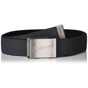 Nike boys Reversible Stretch Web Belt, Black, One Size US