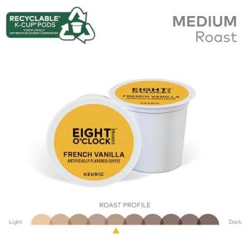 French Vanilla K-Cup Pods by Eight O'Clock Coffee