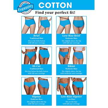 Cotton Briefs for Women - Tag Free, 12 Pack, Regular/Plus