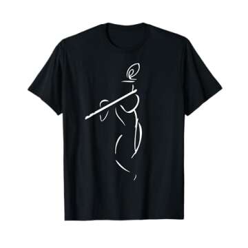 Divine Flute Player Lord Krishna T-Shirt