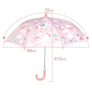 Stephen Joseph Kids' Color Changing Umbrella, SPACE, 23" X28