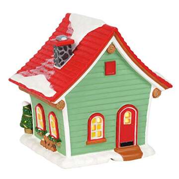 Department 56 Porcelain Disney Village Mickey Mouse Tree Lot Lit Building, 6 Inch, Multicolor