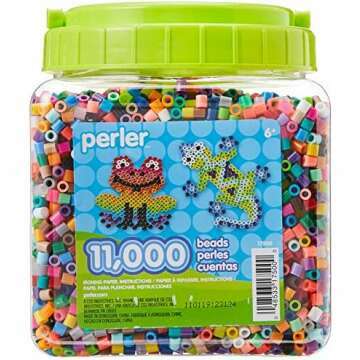 Perler Beads Set for Kids - 11,000 Colorful Pieces