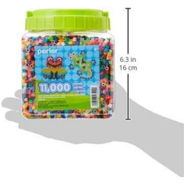 Perler Beads Set for Kids - 11,000 Colorful Pieces