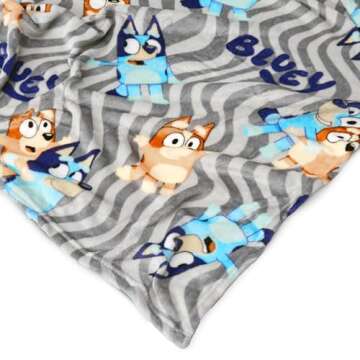 Bluey Silk Touch Throw and Hugger Set | 50x60 Inches