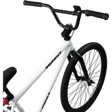 24 26 Inch BMX Race Bike Trident Bicycles Beginner-Level to Advanced Riders with 2 Pegs, Multiple Colors