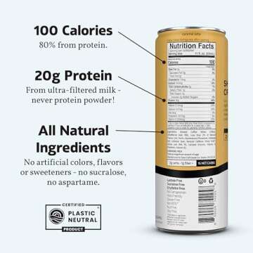 High Protein Iced Coffee Caramel Latte - 12 Cans