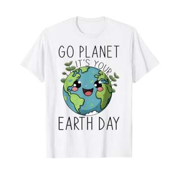 Go Planet Its Your Earth Day Teacher Kids Cute Earth Day T-Shirt