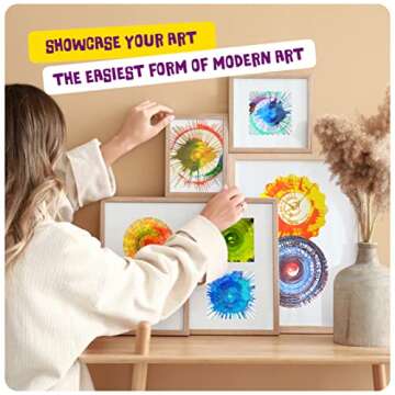 Paint Spin Art Machine Kit for Kids - Arts & Crafts for Boys & Girls Ages - Easter Art Craft Set Gifts for 6-9 Year Old Boy, Girl- Cool Painting Spinner Toys Kits Sets - Birthday Gift Ideas 6 7 8 9