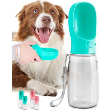 Dog Water Bottle, Leak Proof Portable