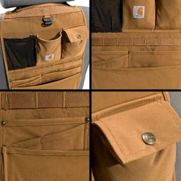 Carhartt Duck Seat Organizer - Durable Car Interior Storage