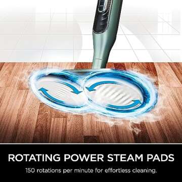 Shark S7000AMZ Steam & Scrub All-in-One Scrubbing and Sanitizing Hard Floor Steam Mop, Pure Water (Renewed)