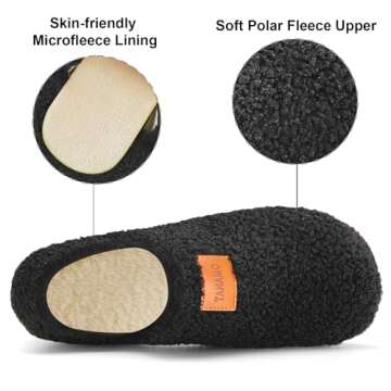 Tanamo Womens Mens Slippers Socks 2-Ways Barefoot Wears for House Home Bedroom Slip on Shoes Cozy Comfortable for Travel Yoga Indoor