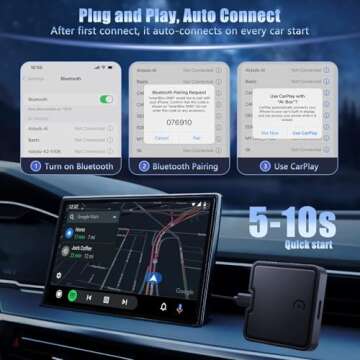 Wireless CarPlay Adapter 2024 | Plug & Play for Cars