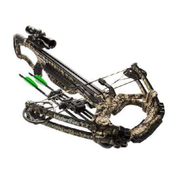 Barnett Whitetail Pro STR Crossbow, with 4x32mm Illuminated Scope, 2 Arrows, Lightweight Quiver, without Crank Device