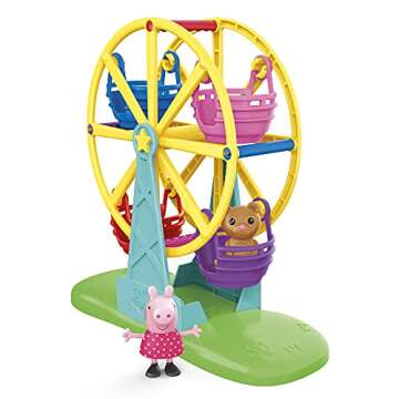 Peppa Pig Adventures, Ferris Wheel Playset Preschool Toy Figure and Accessory for Kids Ages 3 and Up