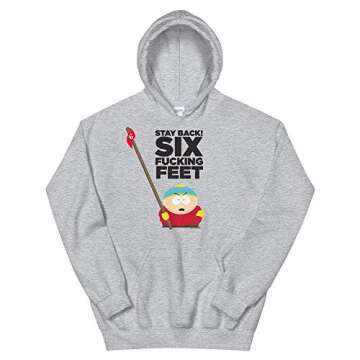 South Park Cartman Six Feet Back Fleece Hooded Sweatshirt