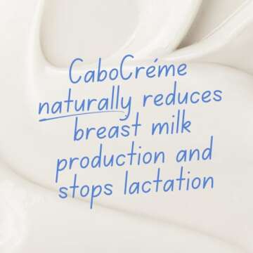 CaboCréme Cabbage Breast Cream for Engorgement, Breastfeeding, Weaning Support, and Suppression of Breast Milk | OB-GYN Created, Breastfeeding Mother Approved, Postpartum Essential