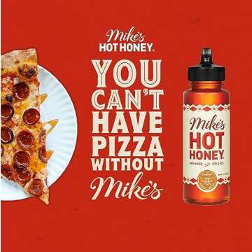 Mike's Hot Honey, America's #1 Brand of Hot Honey, Spicy Honey Infused with Chili Peppers, Certifiied-Kosher, Gluten-Free, Paleo-Friendly, Sweet Heat, Perfect for Hot Sauce Lovers (192oz Jug, 1 Pack)