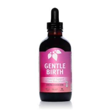 Mountain Meadow Herbs Gentle Birth for Birth Prep/Labor Prep, Fast Acting Liquid Herbal Extract for Childbirth Support w/o Blue Cohosh - 4oz