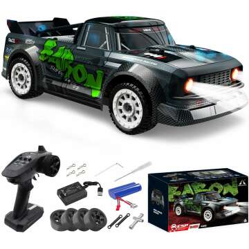 FISCA 1/16 Remote Control Car - 20MPH 4WD Off-Road Drifting Buggy