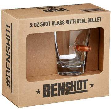 BenShot .308 Bullet Shot Glass