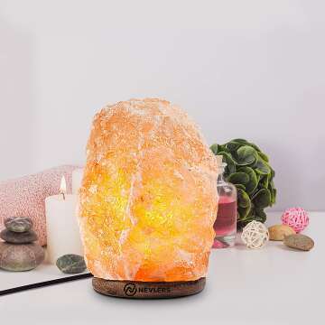 Himalayan Salt Lamp 2 Pack - Authentic & Hand Carved