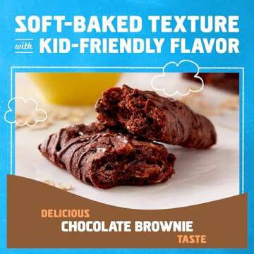 CLIF Kid Zbar - Chocolate Brownie - Soft Baked Whole Grain Snack Bars - USDA Organic - Non-GMO - Plant-Based - 1.27 oz. (18 Pack)