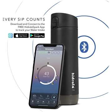 HidrateSpark STEEL Smart Water Bottle - Hydration Tracker