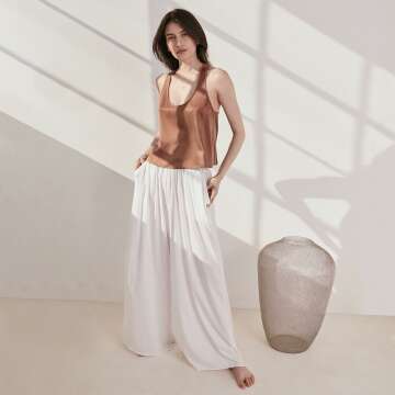 Stylish Organic Pima Wide Leg Pants for Comfort