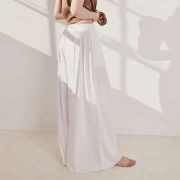 Stylish Organic Pima Wide Leg Pants for Comfort