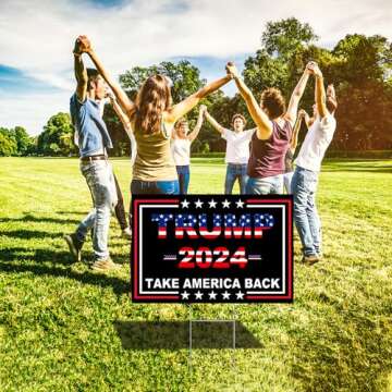 Trump Yard Signs 2024 - Durable Double-Sided Design