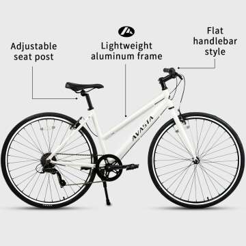 AVASTA Women's Lightweight Road Hybrid Bike 700c