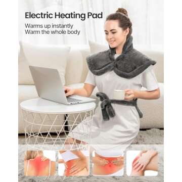 RENPHO Large Heating Pad for Back Pain Relief - 24"x33"