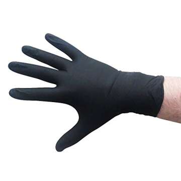 Boone Hearth All Purpose Large Black Nitrile Gloves 5 mil - 5.5 mil