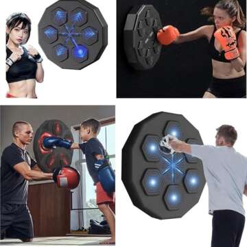 Smart Boxing Machine with LED Light & Bluetooth