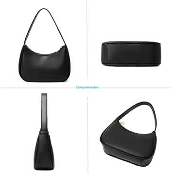 Chic CYHTWSDJ Shoulder Bags for Women - Black