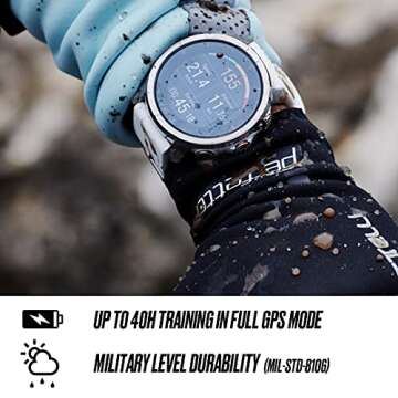 Polar Grit X - Rugged Multisport GPS Smart Watch - Ultra-Long Battery Life, Wrist-based Heart Rate, Military-Level Durability, Sleep and Recovery, Navigation - Trail Running, Mountain Biking