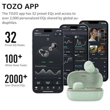 TOZO A1 Wireless Earbuds with Mic and Bluetooth 5.3