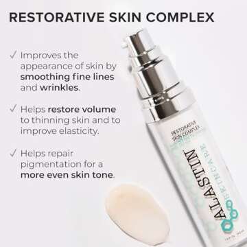 ALASTIN Skincare Restorative Skin Complex Anti-Aging Face Serum (1 oz) | Reduce Fine Lines & Wrinkles | With Niacinamide to Improve Texture