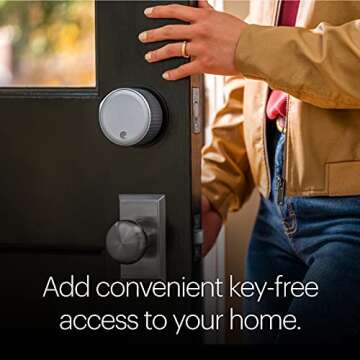 August Wi-Fi Smart Lock Silver - 4th Generation Features