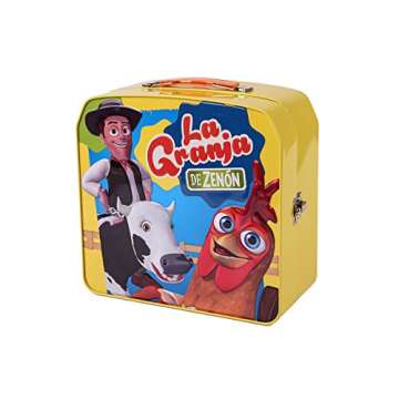 La Granja de Zenon Adventure Action Figures Set in Tin Box, 20 Collectible Action Figures, Toys for Kids