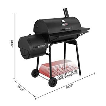 Royal Gourmet 30" Charcoal Grill & Smoker